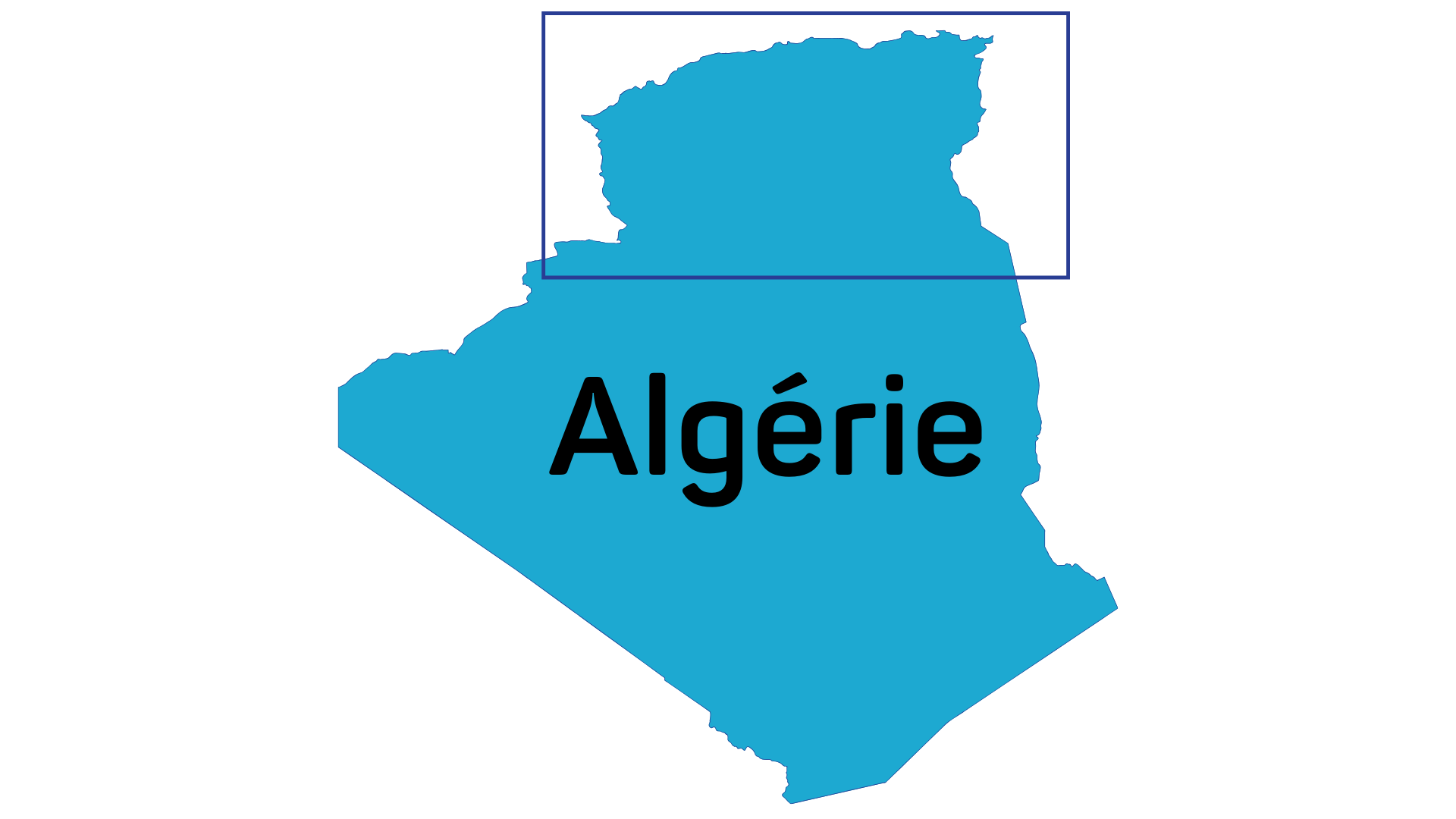 carte d'algérie